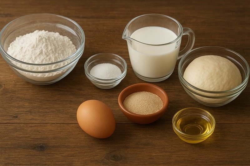 مواد اولیه مورد نیاز برای خمیر پیتزا